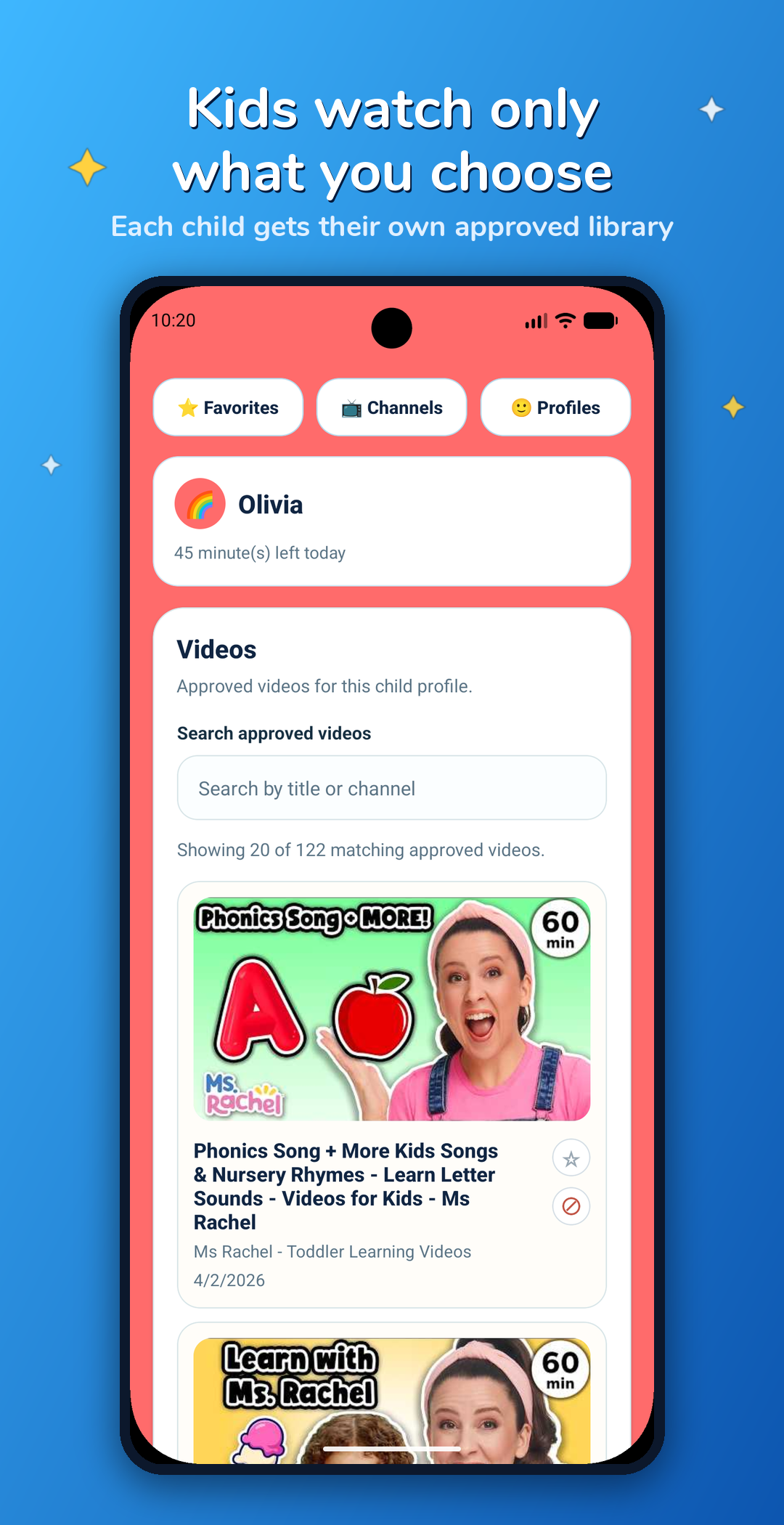 Browse your approved library